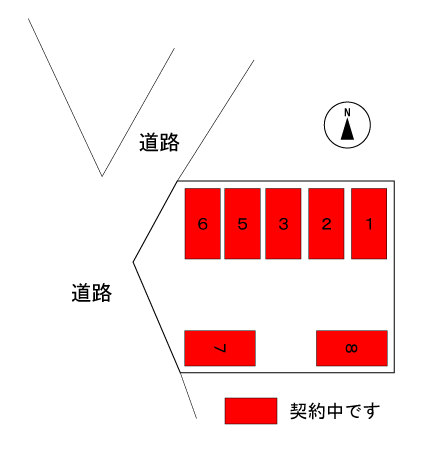 立岡Tパーキング 区画図